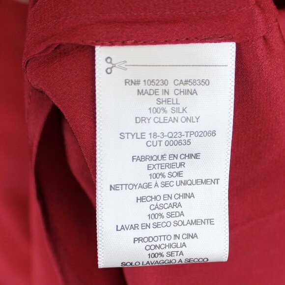 NWT EQUIPMENT Split V-Neck Silk Blouse | Office Workwear Date Night Essential - Picture 8 of 8